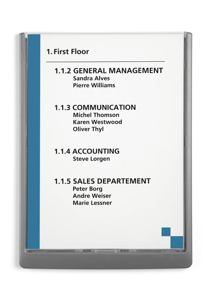 Plaque de porte A4 - design moderne et personnalisable