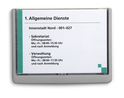 Plaque de porte A5 paysage - remplacement facile