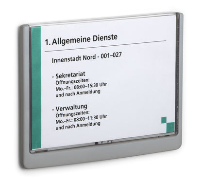 Plaque de porte A5 paysage - remplacement facile