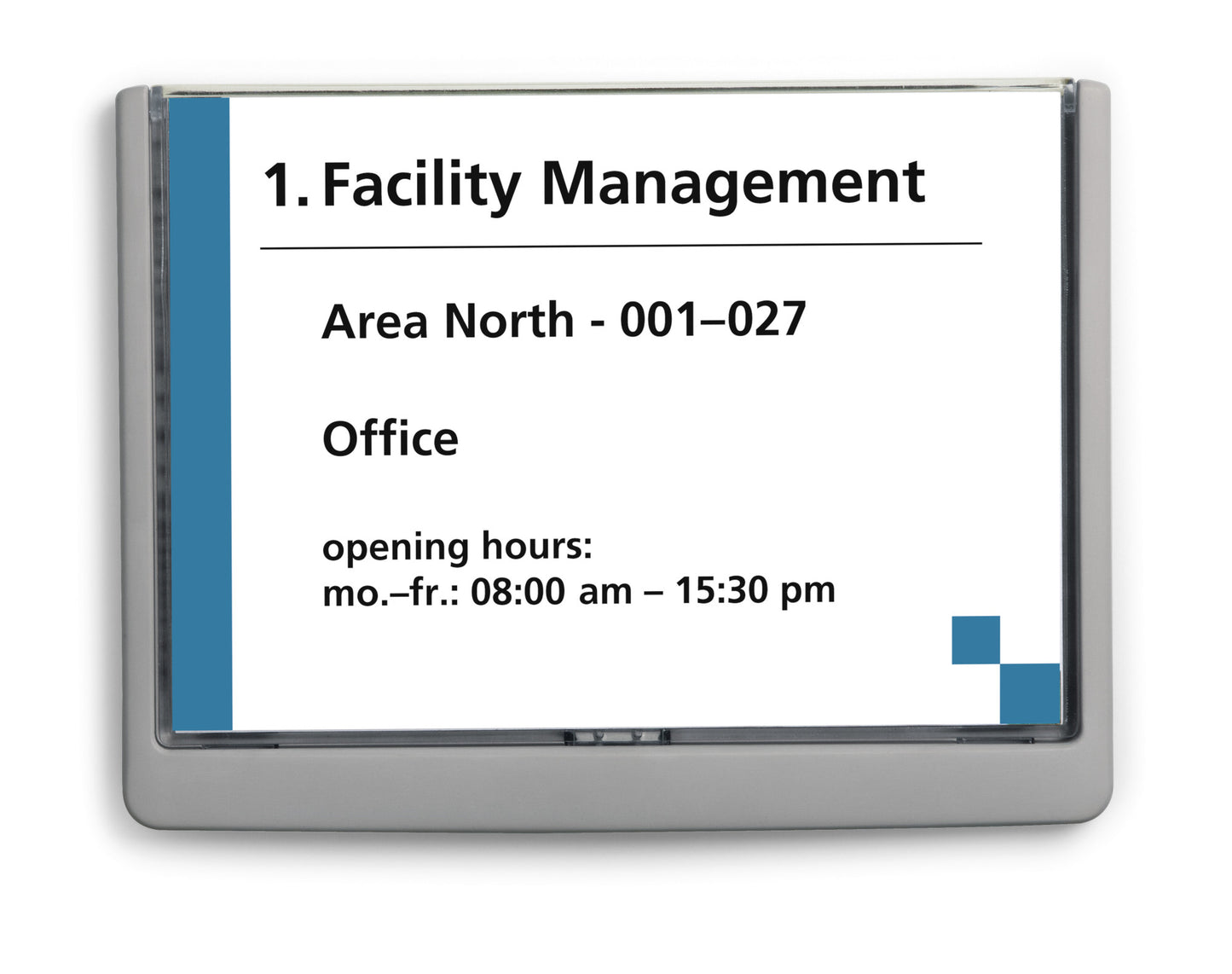 Plaque de porte A5 paysage - remplacement facile