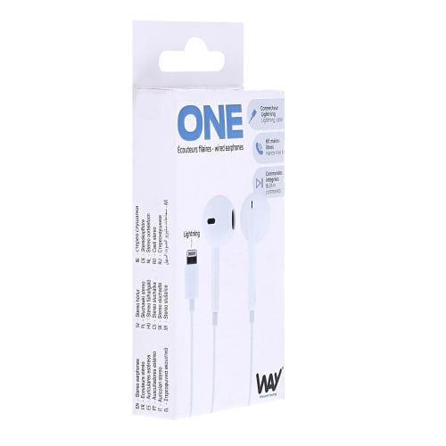 Écouteurs lightning blanc - confort et performance