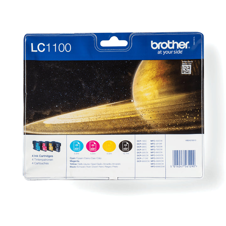 Pack 4 cartouches Brother lc1100 - rendement élevé