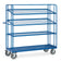 Chariot 4 Plateaux Treillis - 3 Inclinables, 1650x610 mm