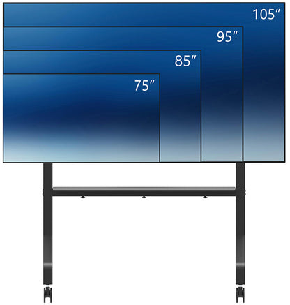 Support mobile écran 65-115" - réglage manuel