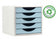 Module classement 5tiroirs- bleu pastel