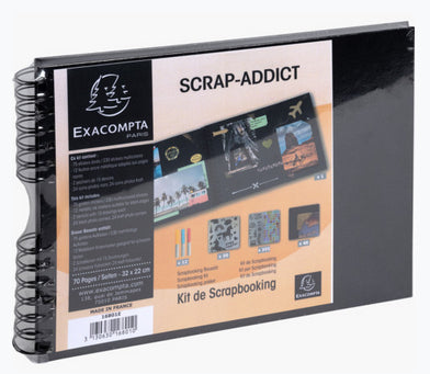 Kit Scrapbooking 70 Pages Noires - Créativité Maximale