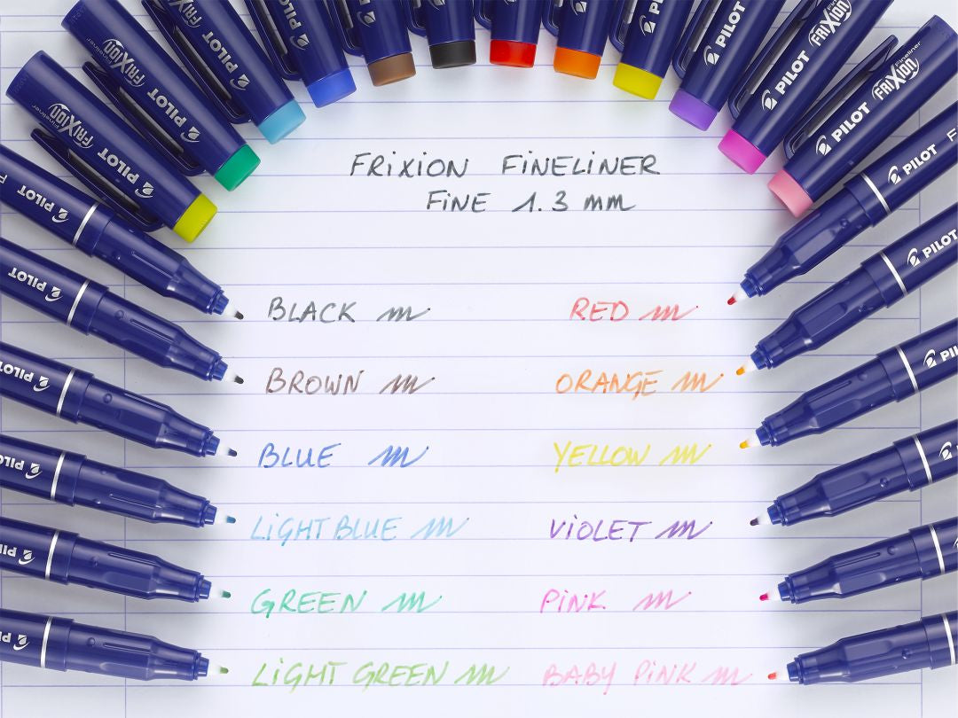 stylo feutre frixion fineliner effaçable vert - pointe fine