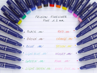stylo feutre frixion fineliner effaçable vert - pointe fine