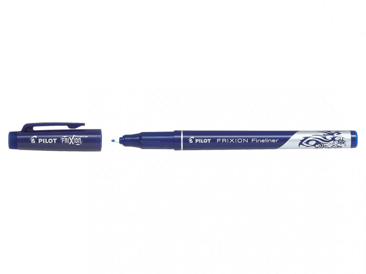 Stylo feutre fineliner frixion bleu - pointe  1.3mm