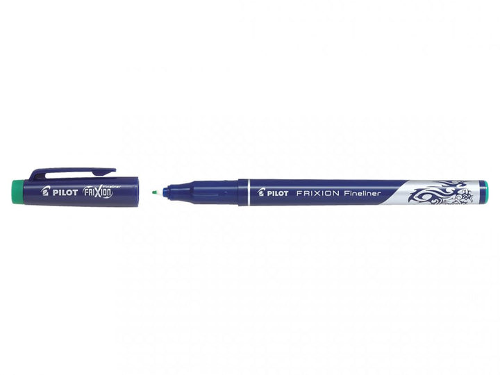 stylo feutre frixion fineliner effaçable vert - pointe fine