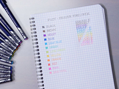 stylo feutre frixion fineliner effaçable vert - pointe fine
