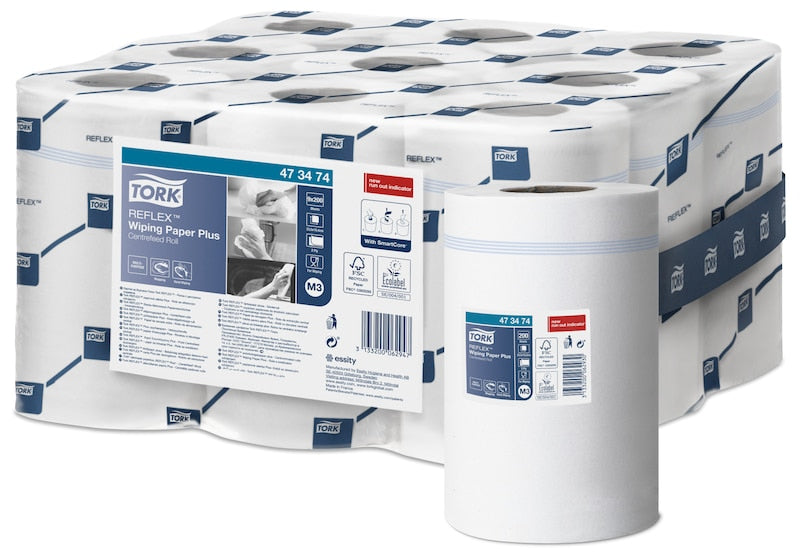 Bobines papier essuyage plus - 200 feuilles, 2 couches