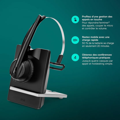 Micro-casque DECT sans Fil - Clarté Audio Professionnelle