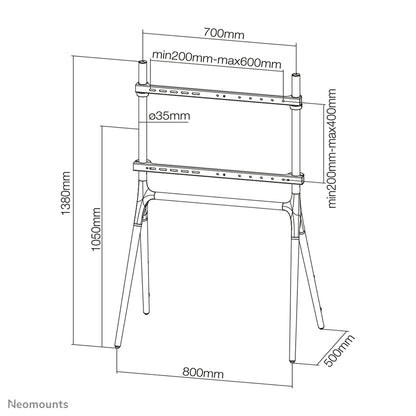 Support au sol pour écran 37-70" - blanc, réglable