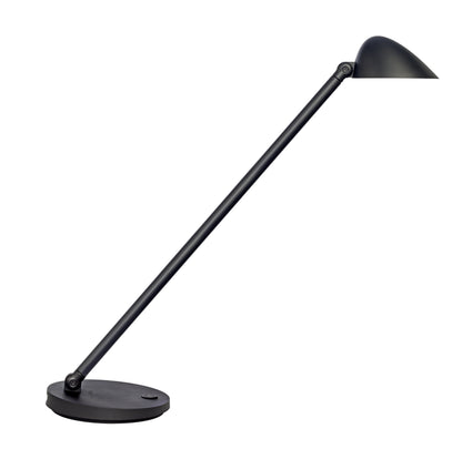 Lampe de bureau LED jack tactile usb noir