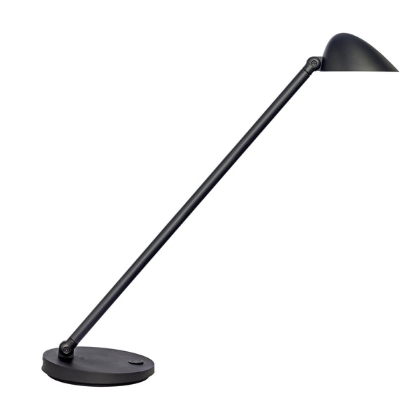 Lampe de bureau LED jack tactile usb noir