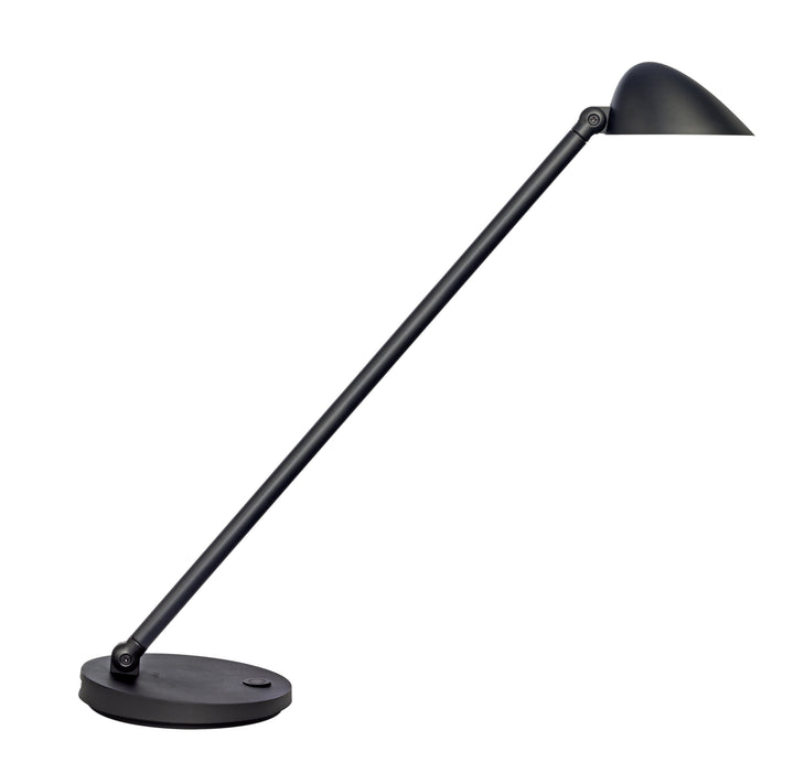 Lampe de bureau LED jack tactile usb noir