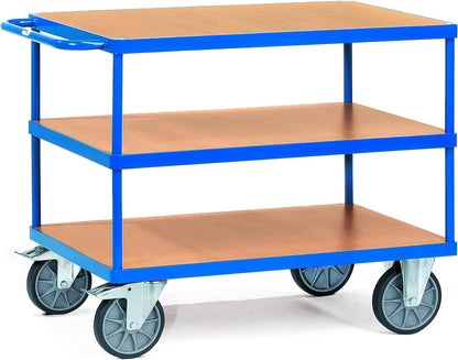 Servante industrielle 500 kg - 3 plateaux robustes