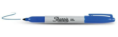 Marqueur permanent Sharpie pointe fine - bleu