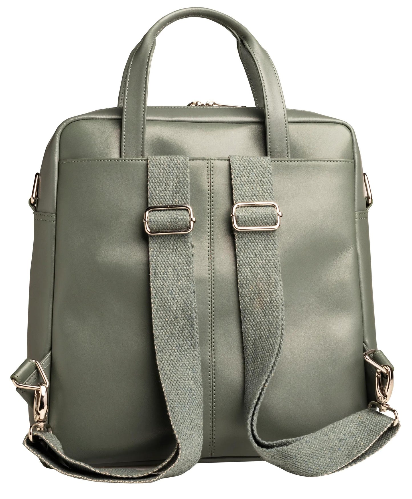 Sac à dos ordinateur 14" cuir gris - élégance et praticité