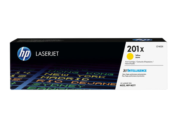 Cartouche toner HP jaune 201x - rendement élevé 2300 pages