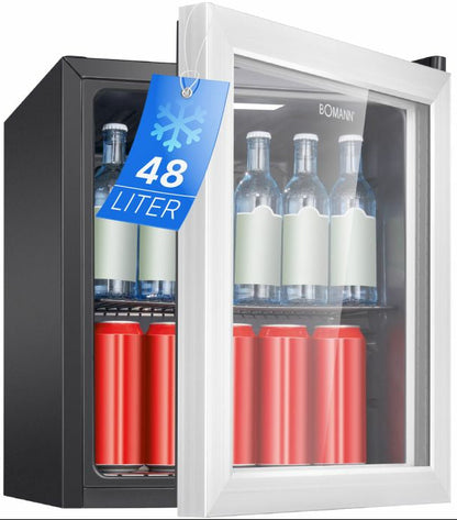 Réfrigérateur vitré 48l - design compact et efficace