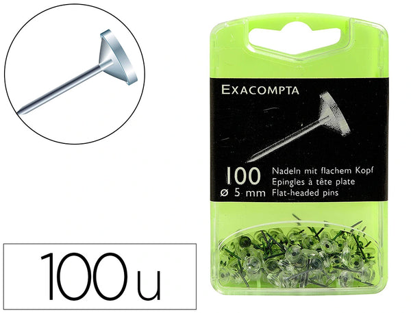 Epingle fine tete.5mm cristal  boite de 100