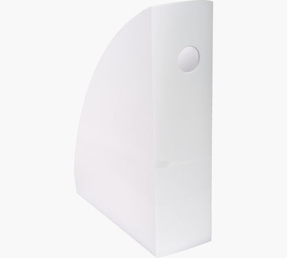 Porte-revues mag-cube blanc