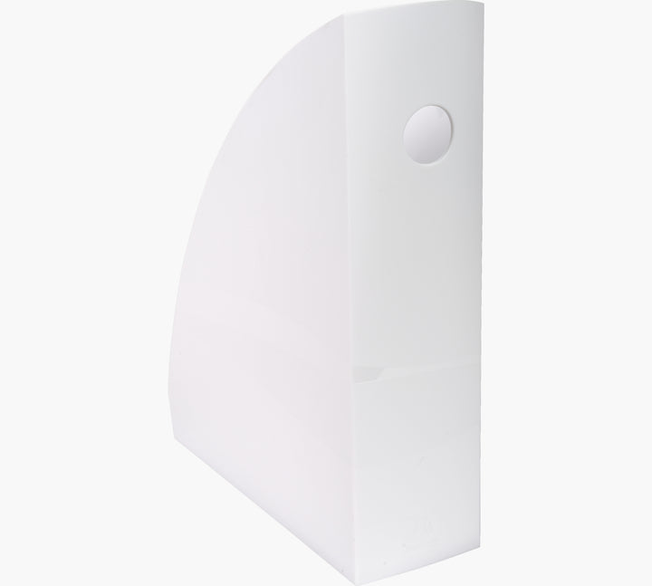 Porte-revues mag-cube blanc