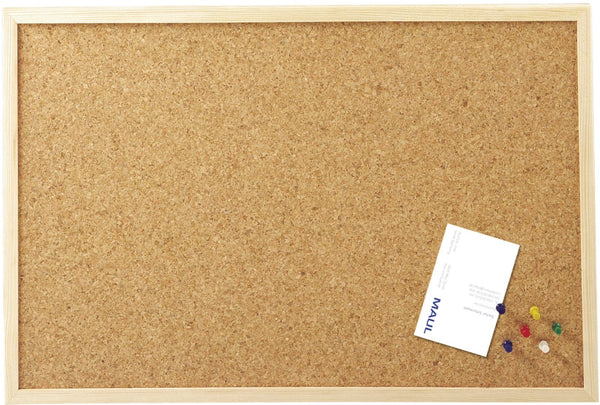 Tableau liège 60x90 cm - cadre bois naturel