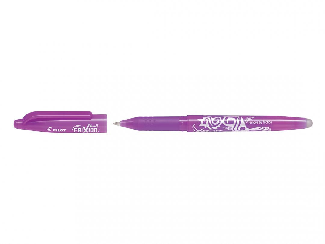 stylo roller  frixion  effaçable violet - écriture précise 0,7 mm