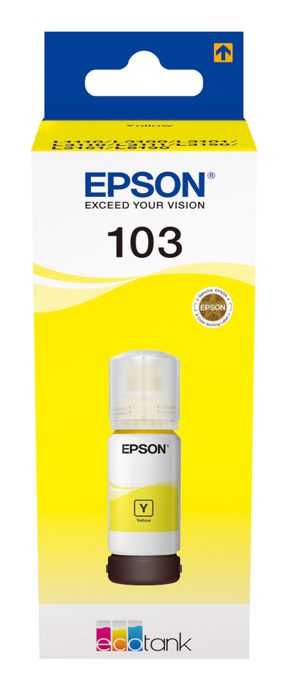 Cartouche d'encre Epson t103 jaune ecotank - 65 ml
