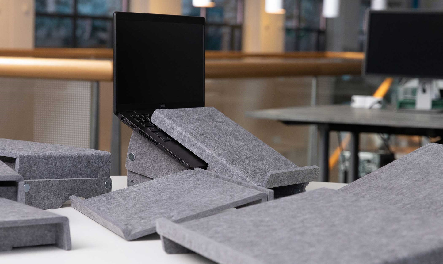 Rehausseur pliable pc - ergonomie et écologie