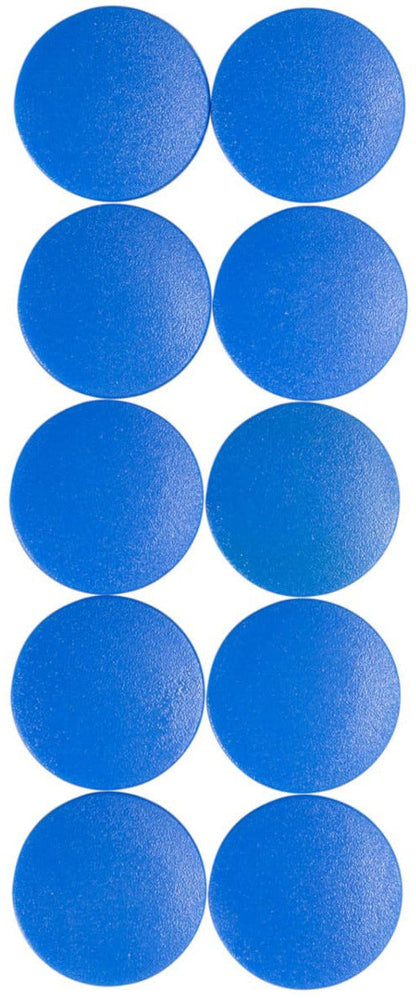 Aimant rond diamètre 20mm p/10 bleu