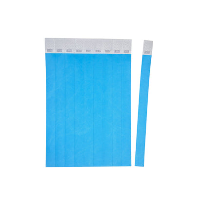 Bracelet événementiel Tyvek - Bleu 256x19mm (500 pièces)