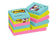 Bloc notes adhésifs carrés  Post-it® 47x47 mm - couleurs vives