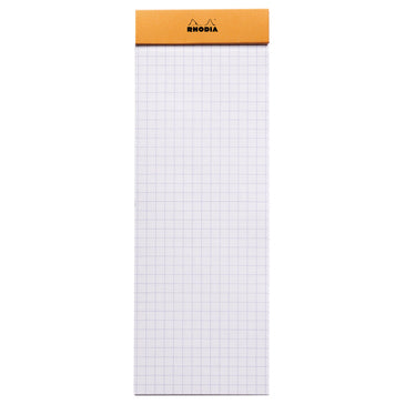 Bloc Rhodia 7.4x21cm 80feuilles 5x5- orange