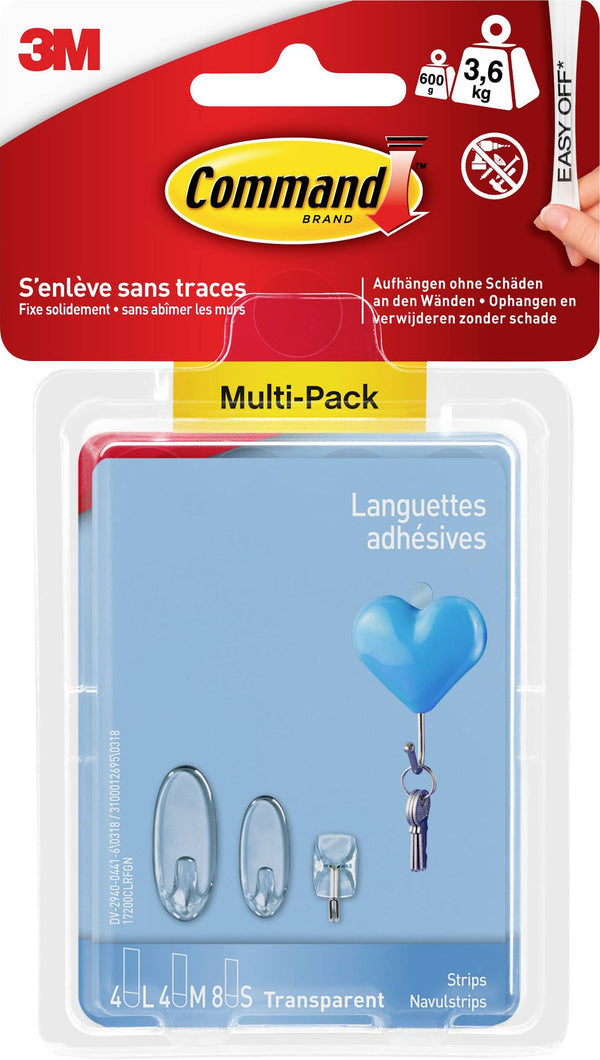 Bandes adhésives transparentes - fixation sans traces