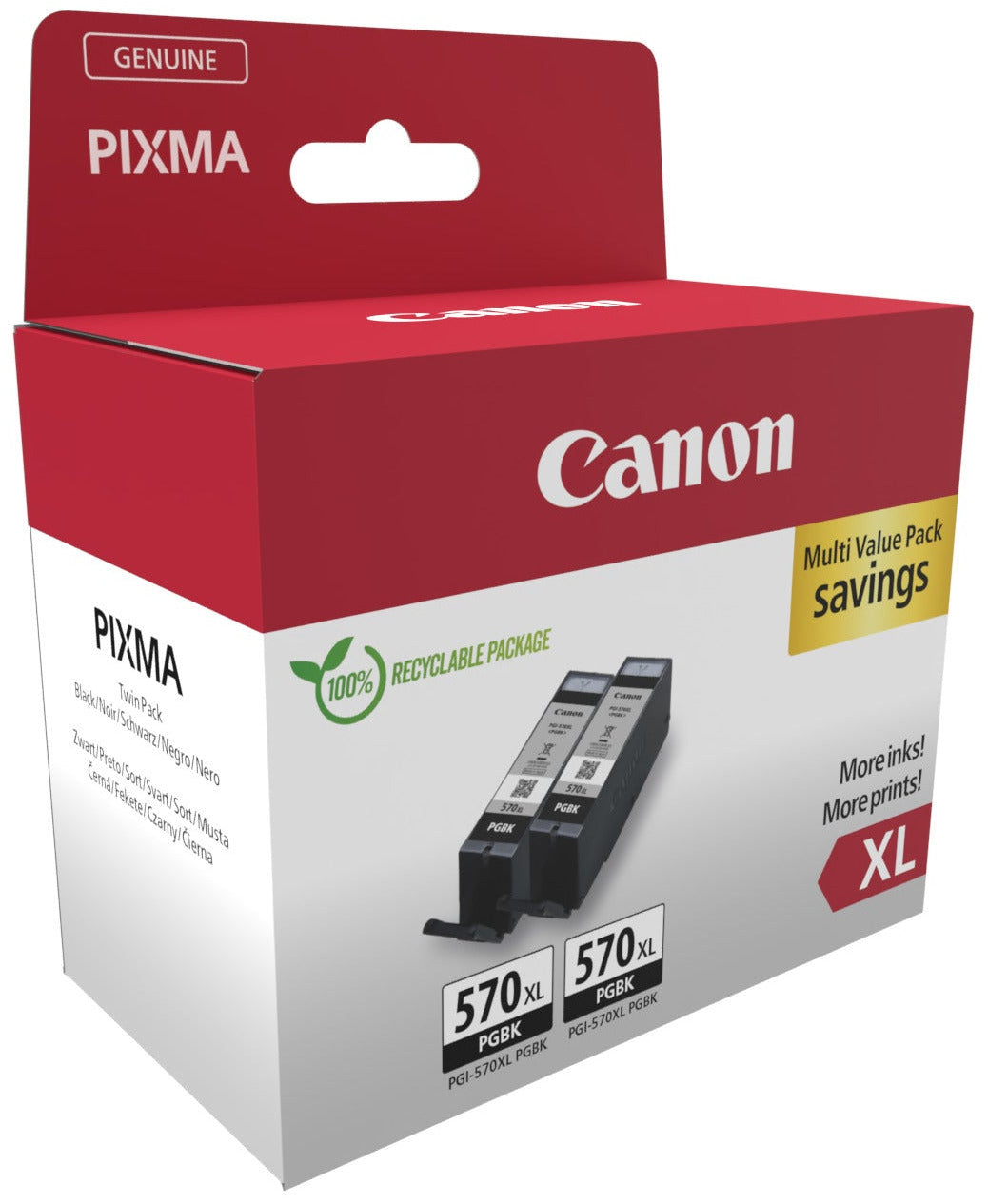 Cartouche d'encre Canon xl - pack double haute capacité