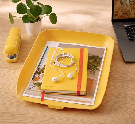 Corbeille à courrier A4 Cosy jaune - Leitz