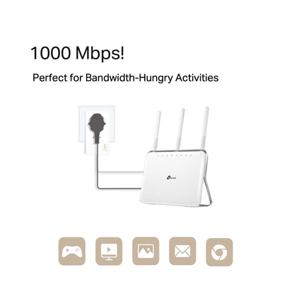 Kit CPL -1000 mo/seconde - connexion rapide et stable