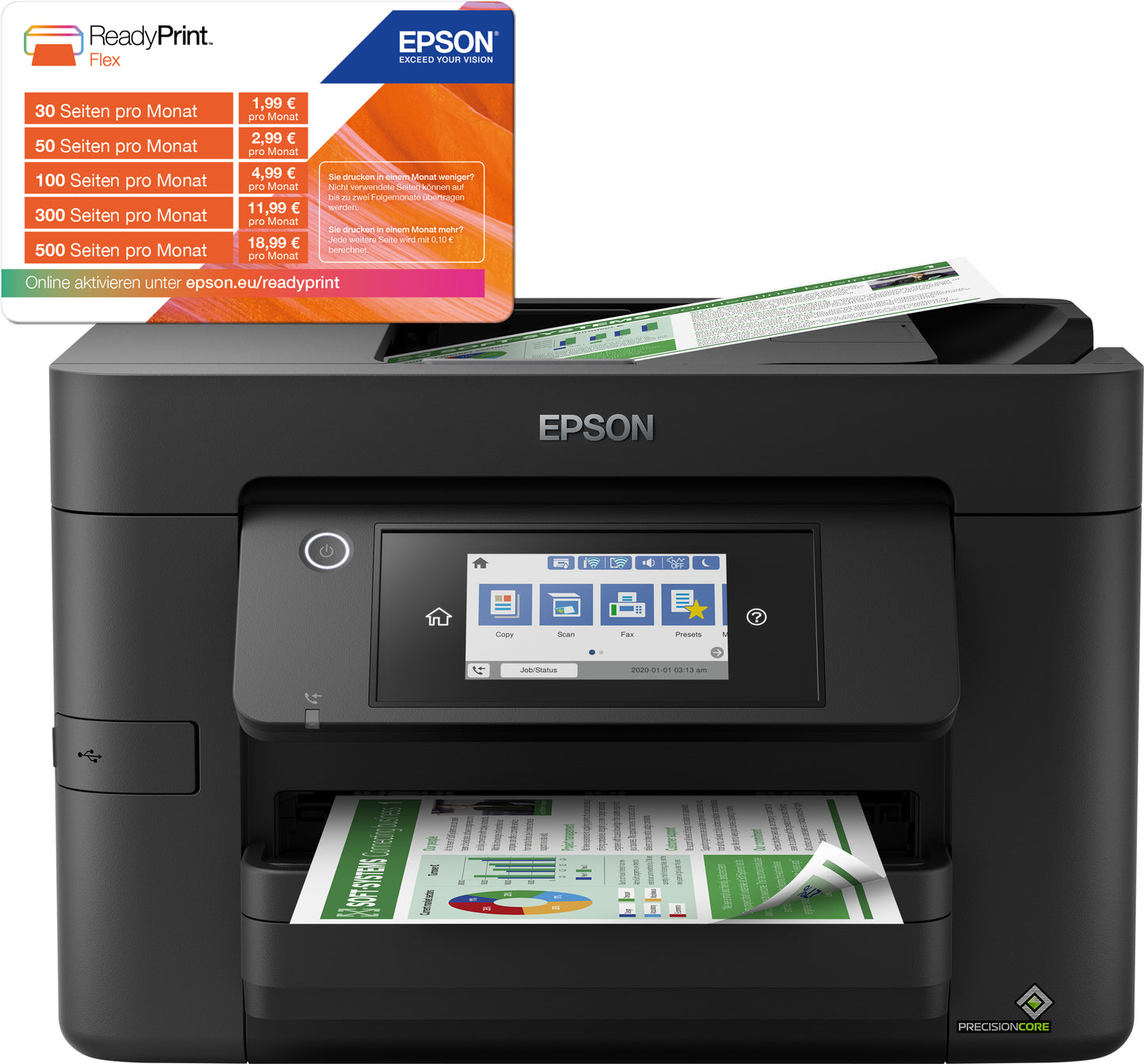 Imprimante multifonction A4 Epson WF-4820DWF haute vitesse