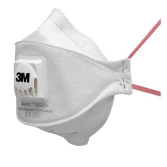 P/10 MASQUES PROTECTION JETABLE FFP3 AVEC SOUPAPE 9332+