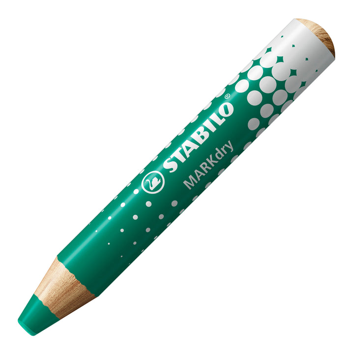 Crayon marqueur vert  pour ardoises et tableaux blancs STABILO MARKdry