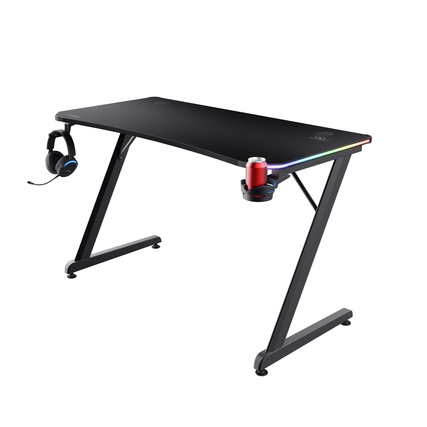 Bureau gaming led rvb 120x60 - ergonomie et style