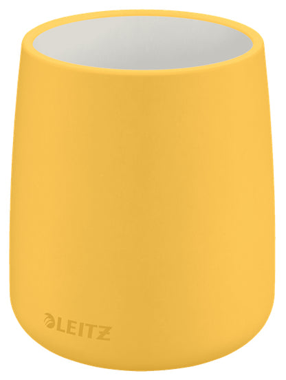 Pot crayon design cosy-jaune