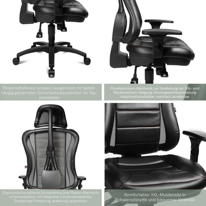 Siège de bureau ergonomique aquila - confort et style