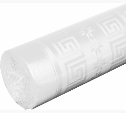 Nappe damassee 118cm rl50m blanc