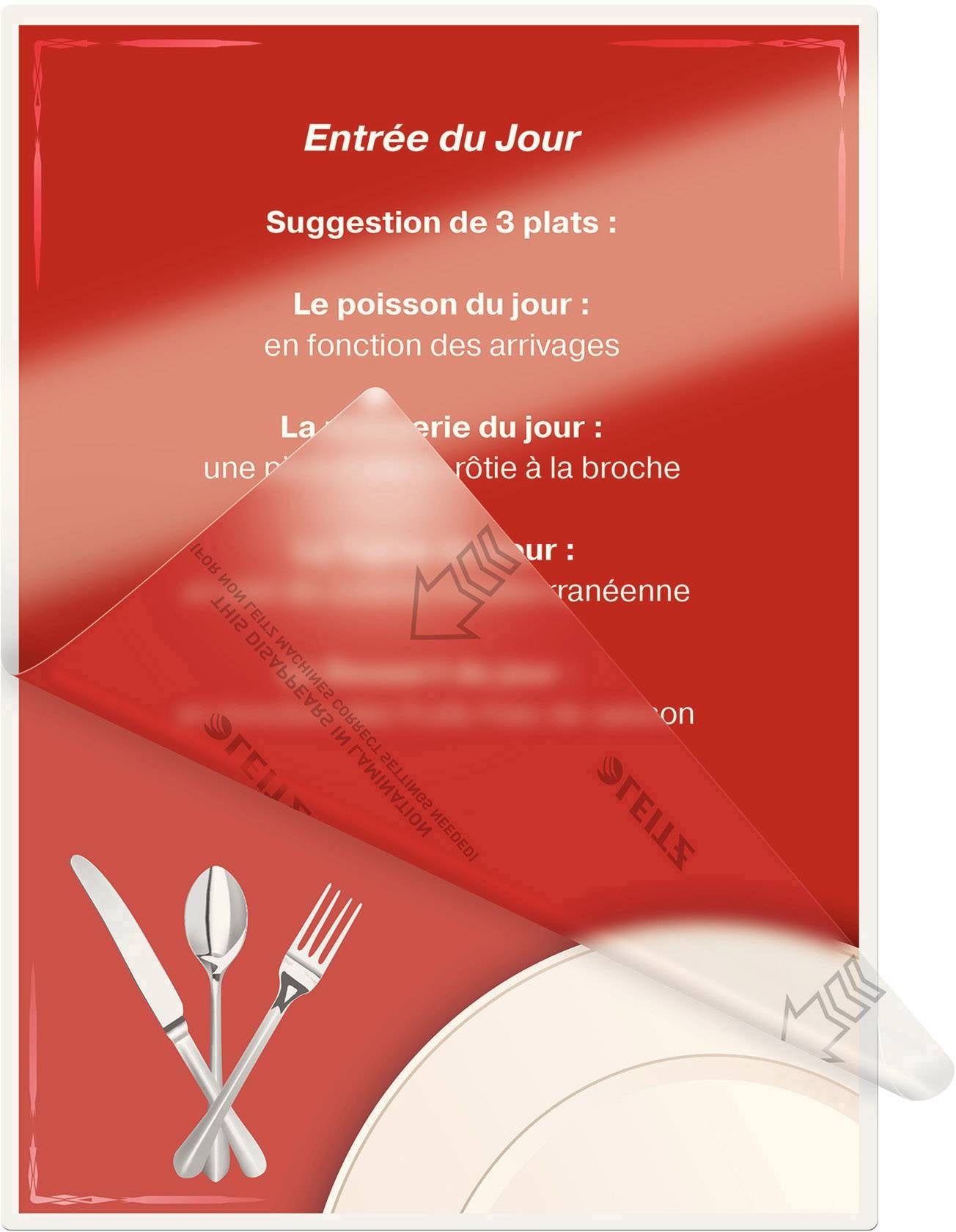 Pochettes plastification A3 125 microns -boite de 100