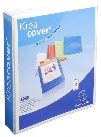 Classeur A4+ Personnalisable - 4 Anneaux dos 90mm Blanc
